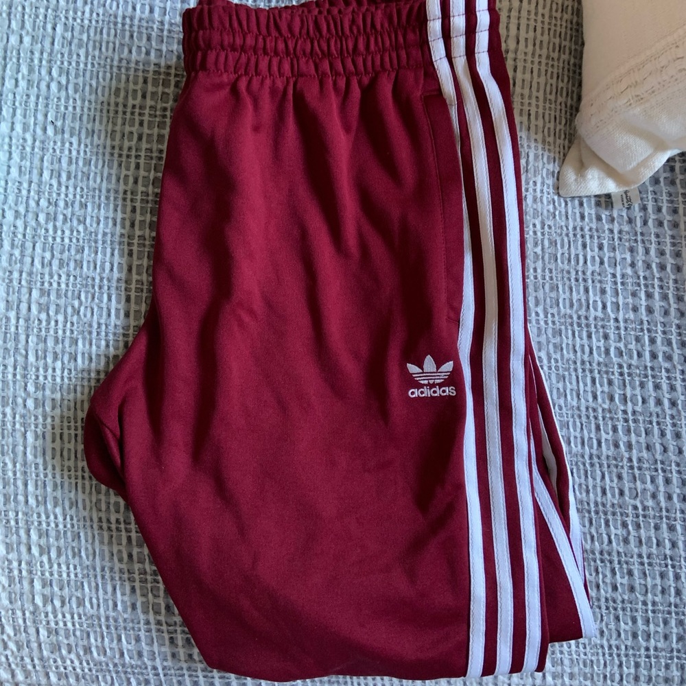 Maroon Adidas Joggers